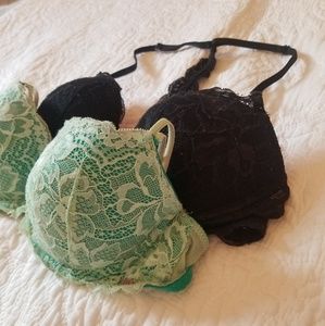 Two Victoria's Secret PINK Date Bras